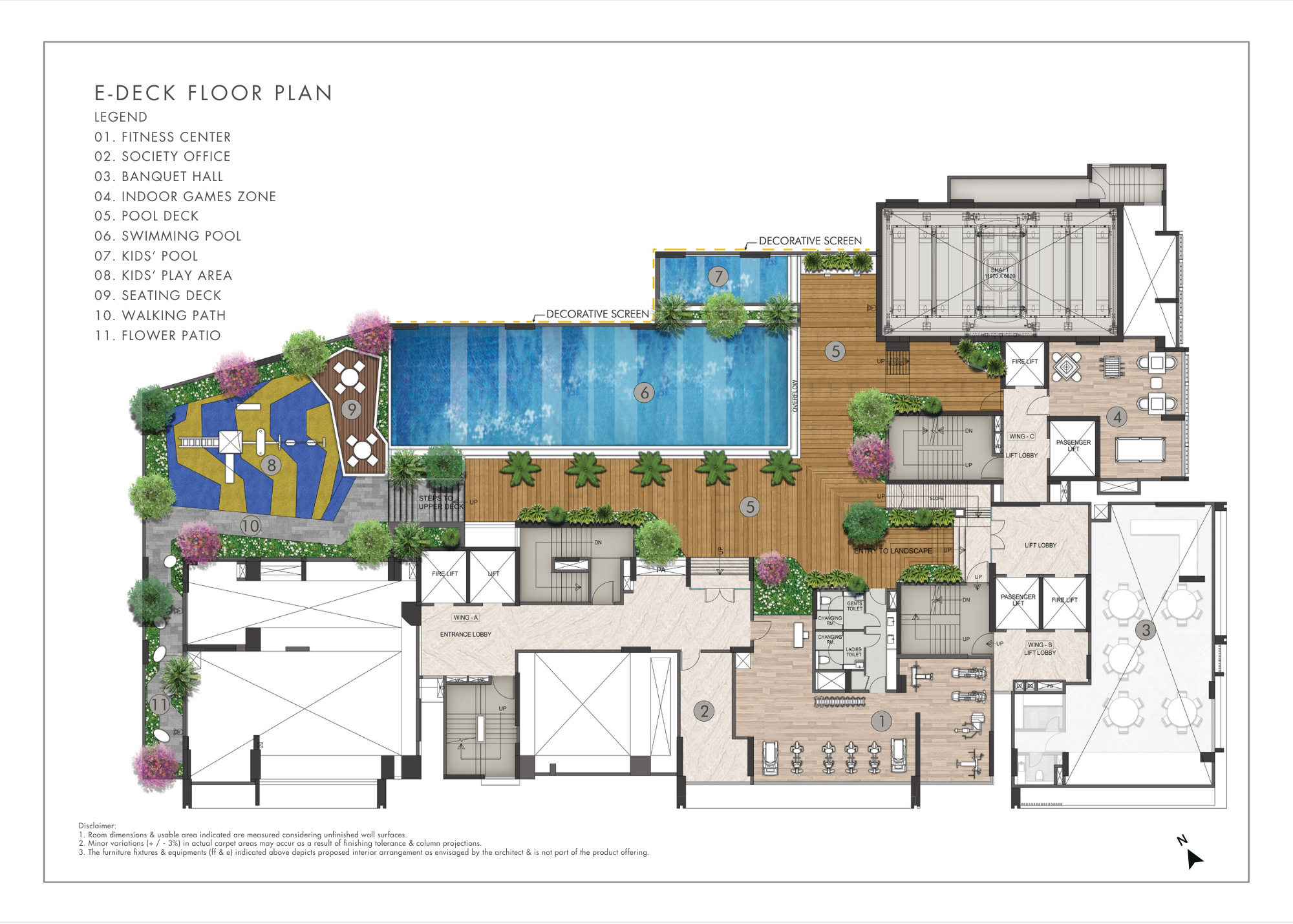 E-Deck Floor Plan